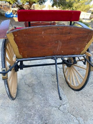 Carro charret clásico madera