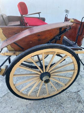 Carro charret clásico madera