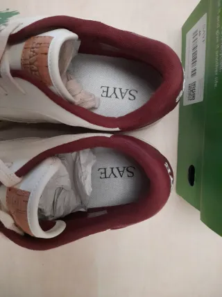 Zapatillas Saye Blancas y Rojas Talla 46