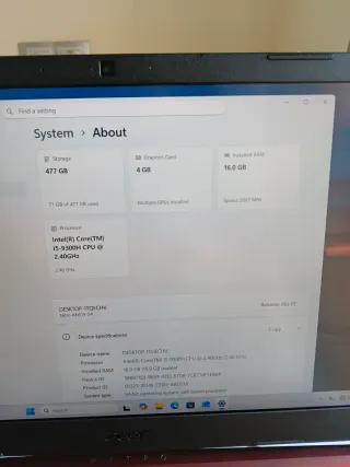 Acer Nitro 5 AN515-54 i5 | GTX 1650 | 16GB | SSD