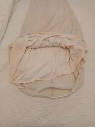 Vestido beige midi tirantes