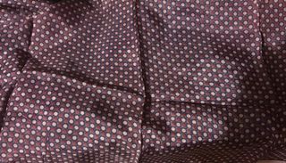 Pañuelo foulard bufanda lunares morado y rojo