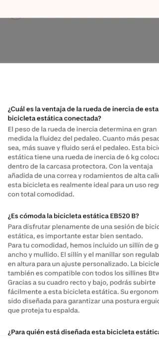 Bicicleta Estática Domyos EB520B