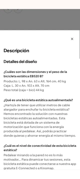 Bicicleta Estática Domyos EB520B