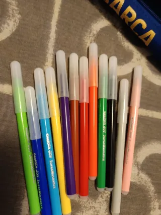 Lote de estuches del Barca, Messi y rotuladores