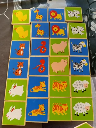 2 Juegos de mesa de madera