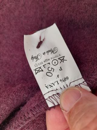 Blazer viola in lana Made in Italy