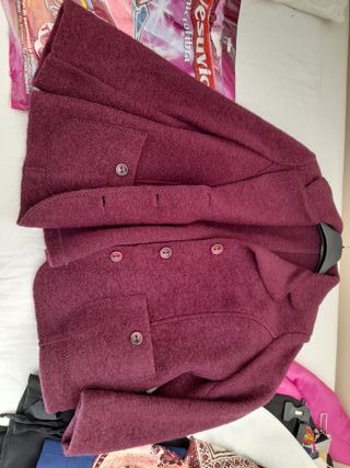 Blazer viola in lana Made in Italy