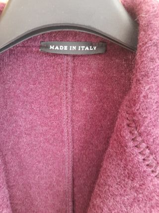 Blazer viola in lana Made in Italy