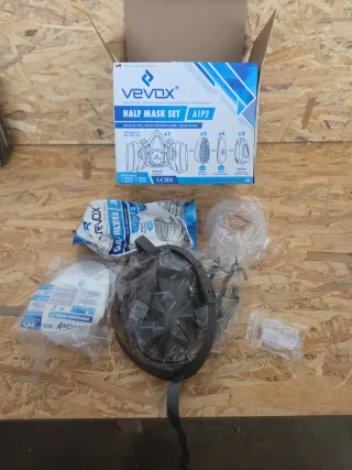 Set Mascarilla Media Cara Vevox A1P2