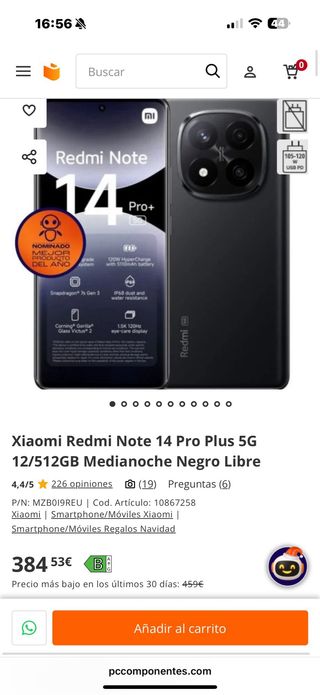 Xiaomi Redmi Note 14 Pro+ 5G azul