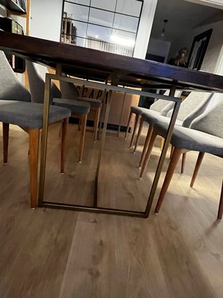 Mesa Comedor Diseño Industrial Madera