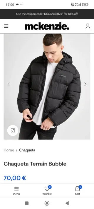 Chaquetón McKenzie Terrain Bubble Negro