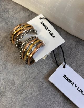 Pendientes aro Bimba y Lola oro y plata