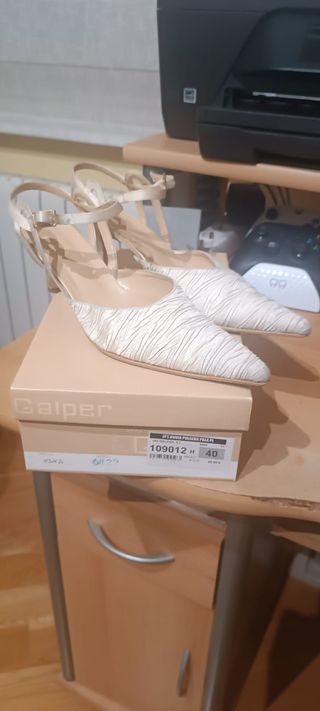 Zapatos de Novia Galper Crema Talla 40