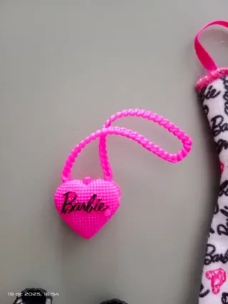 Conjunto Barbie: Vestido, Zapatos y Bolso