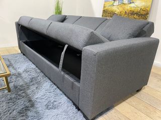 Sofa Lineal 210cm con Arcon y Cojines - NUEVO