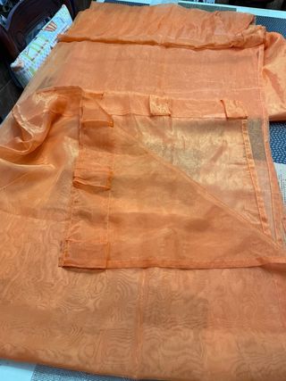 Cortinas Naranja Poliéster