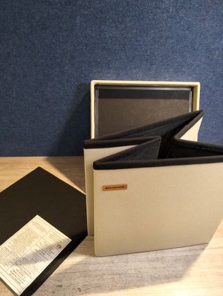 SONGMICS Puff Almacenaje 38 cm, Baúl de Almacenaje