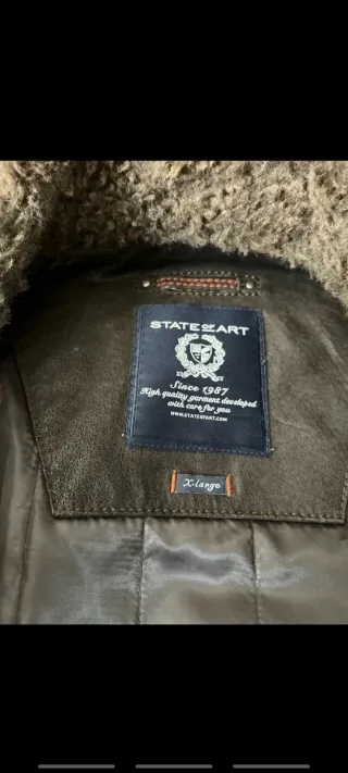 Giubbotto uomo marrone con pelliccia