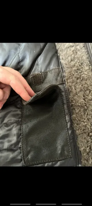 Giubbotto uomo marrone con pelliccia