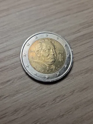 Moneda 2 Euros Italia 2012 Pascoli
