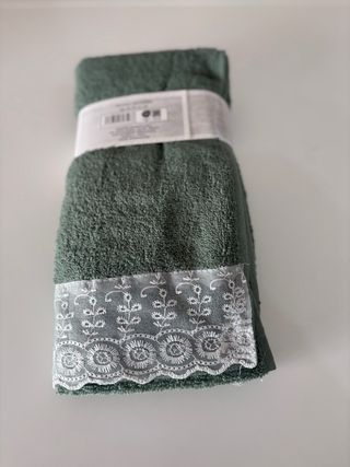Set Asciugamani Verde 500g cotone