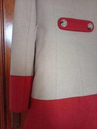 Abrigo Dorothy Perkins Beige Talla 36 vintage styl