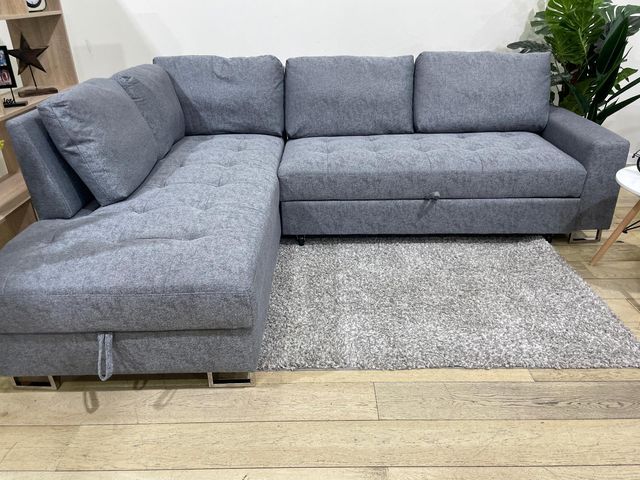 Sofá rinconera con cama y arcón NUEVO