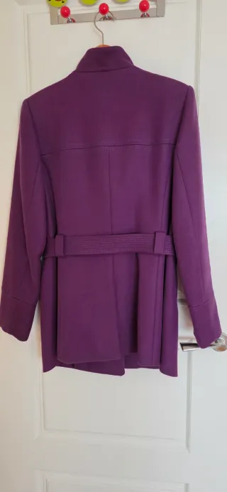 Cappotto viola da donna