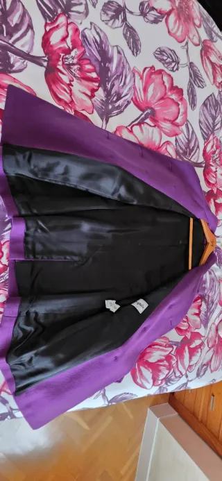 Cappotto viola da donna