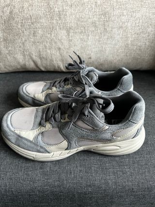 Zapatillas Zara Mujer Talla 41 Gris/Blanco