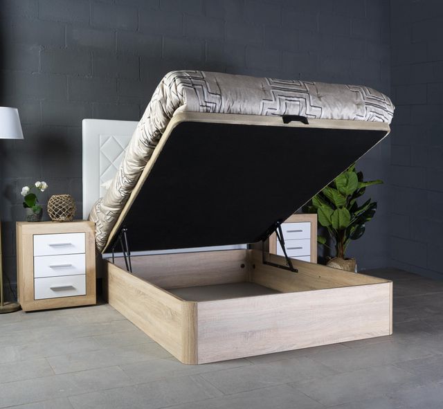 Canapé abatible de madera color cambria