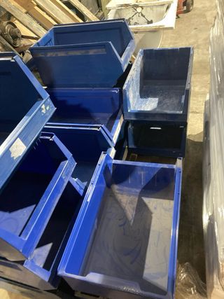 Cajas Gavetas Apilables Taller Azul