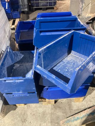 Cajas Gavetas Apilables Taller Azul