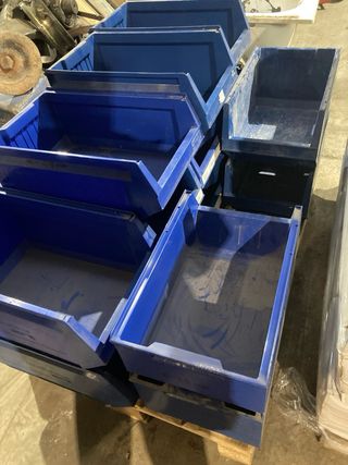 Cajas Gavetas Apilables Taller Azul