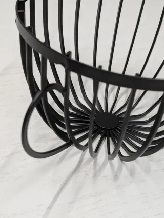 Porta cialde tazza in metallo nero