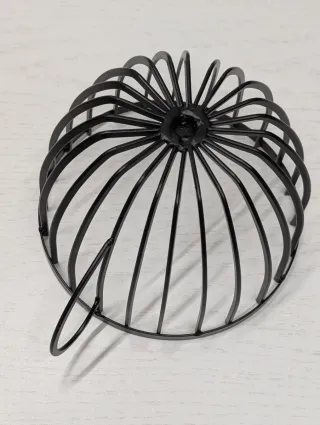 Porta cialde tazza in metallo nero