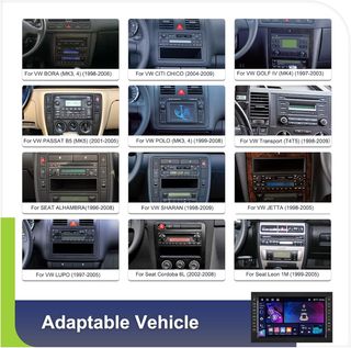 CAMECHO Android 15 4+64G Radio VW Golf 4 7”