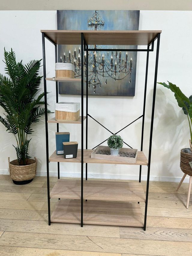 Armario Vestidor con Estanteria Sil, Estilo Industrial