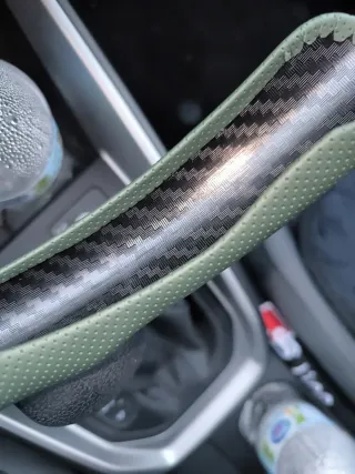 Funda de volante verde!