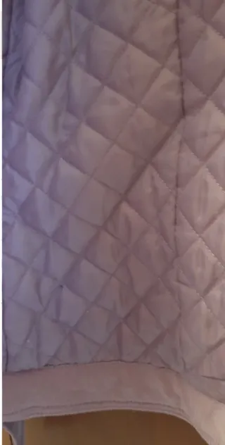 Giacca rosa con pelliccia di coniglio