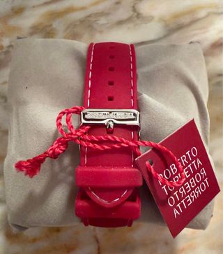 Reloj Roberto Torretta Cuadrado Correa Roja