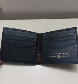 Portafoglio Barbour in pelle da uomo