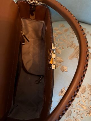 Bolso Michael Kors Joya Original Marrón Dorado