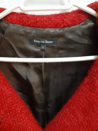Abrigo Pedro del Hierro Rojo Talla L