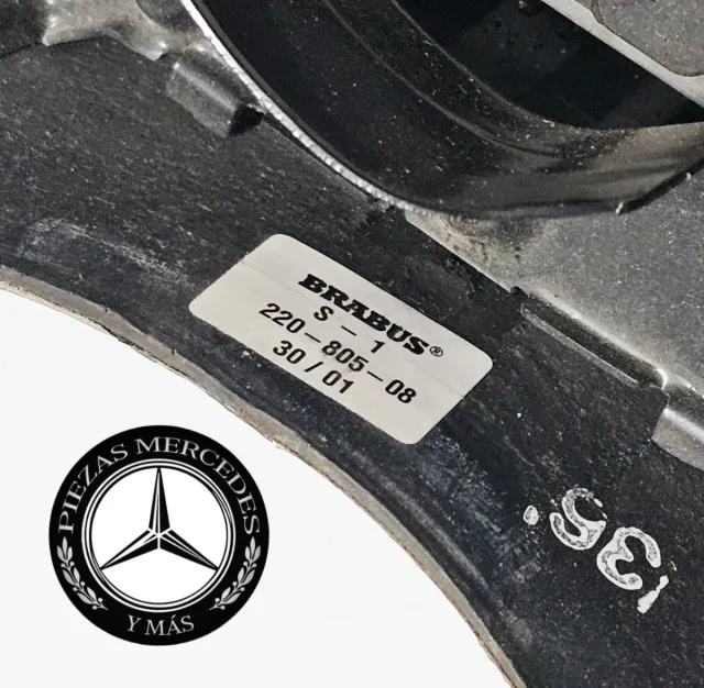 Volante Mercedes Brabus Original Madera Cuero Gris