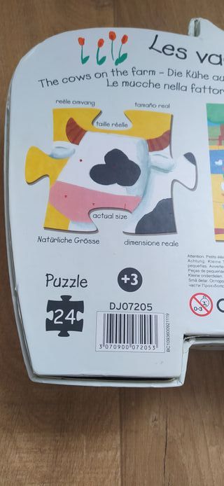 Puzzle Djeco Vaca 24 piezas +3 años