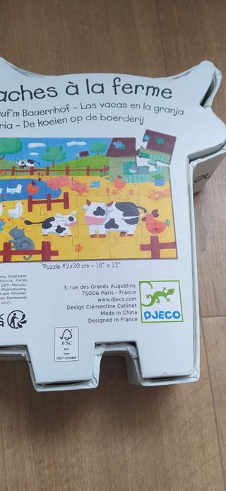 Puzzle Djeco Vaca 24 piezas +3 años