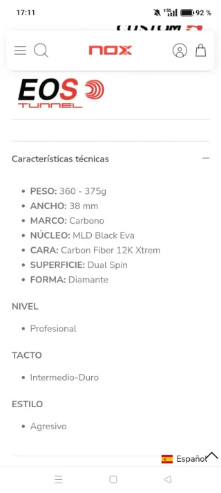 !2026! NOX EA10 Ventus Xtreme Attack Edu Alonso